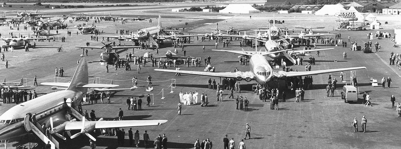 Aircraft at an airshow