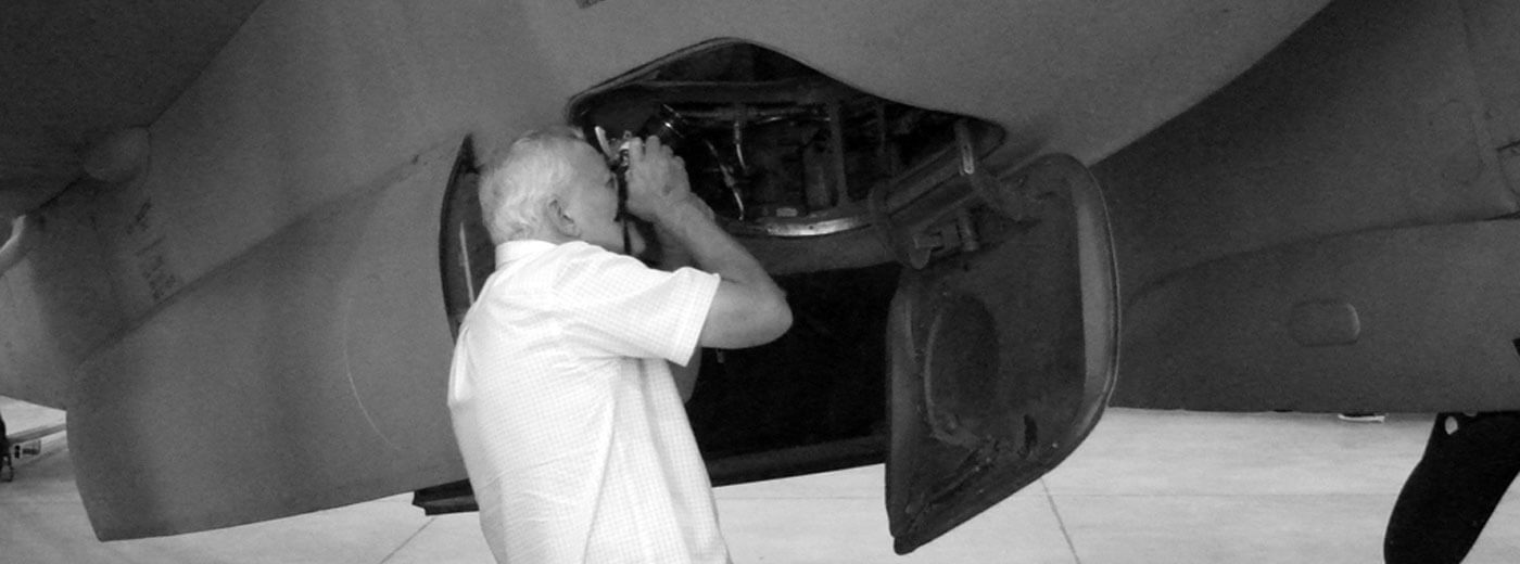Taking a close-up photo of an aircraft interior