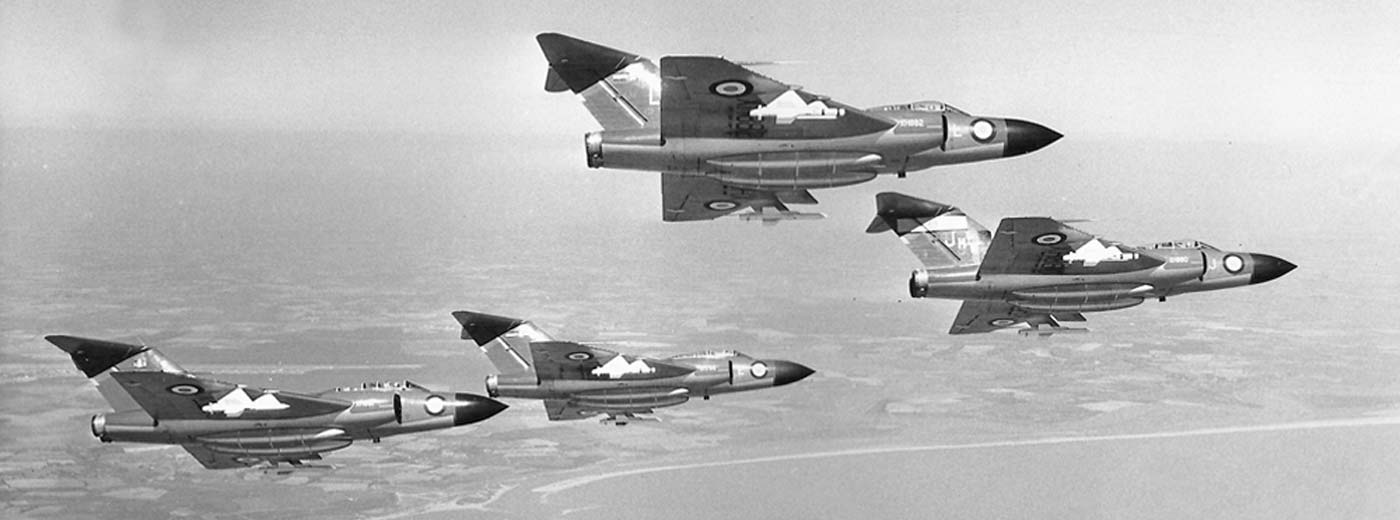 British fighter jets in formation