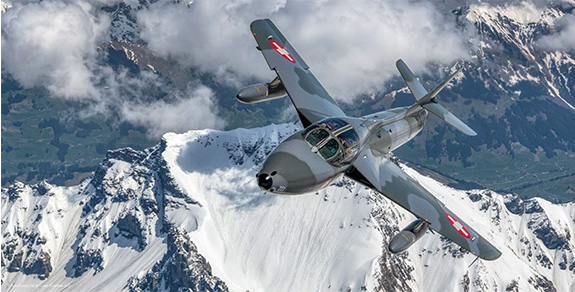 Swiss Air Force Hunter F5 poster 2
