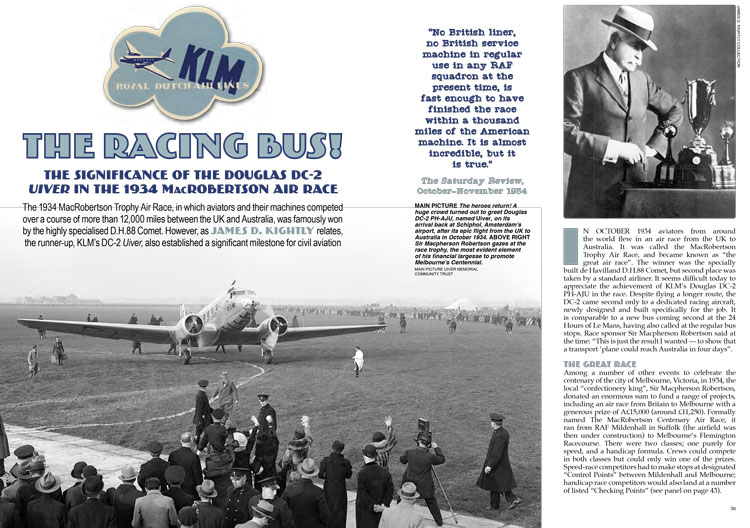The Racing Bus (double-page preview spread)